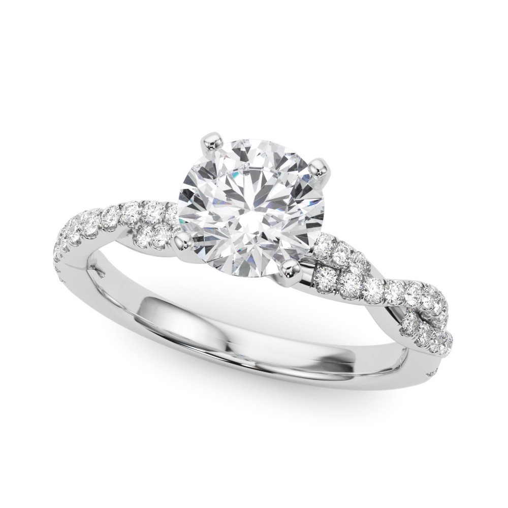 4 Prong Natural  Diamond Ring
